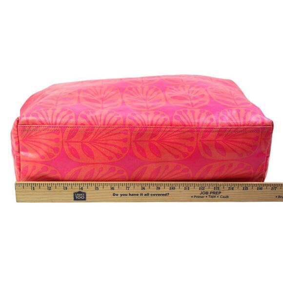 LARGE Sigrid Olsen COATED PINK COTTON BLEND SHOULDER BAG HANDBAG TOTE CARRY ON - Picture 12 of 14